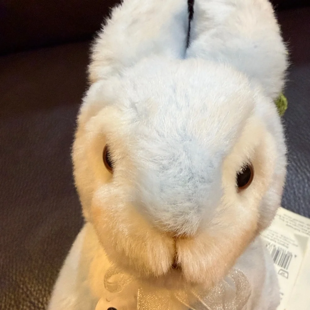Plush Steiff Germany Blue Bunny with Carrots Toy NWT